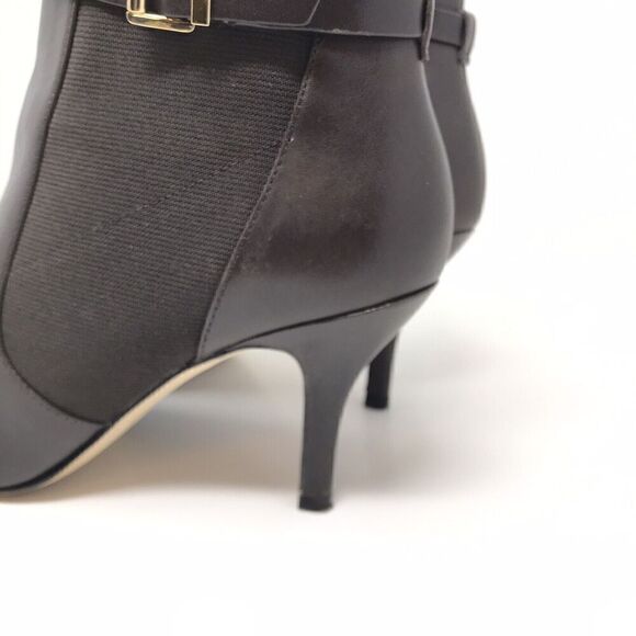 Michael Kors Chocolate Brown Soft Leather Woods Ankle Pointed Toe Booties Size 7 - Picture 8 of 14